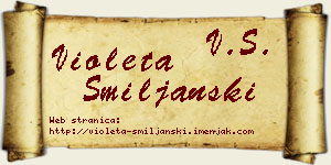 Violeta Smiljanski vizit kartica